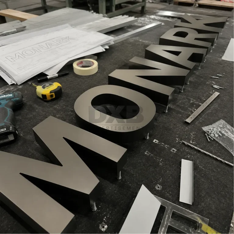 3D Aluminium Signage