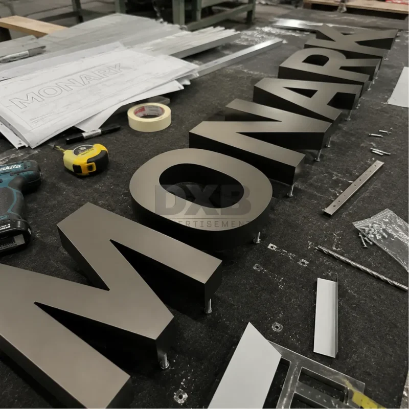 3D Aluminium Signage