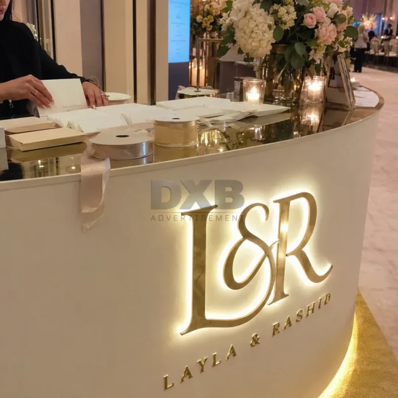 Reception Signage