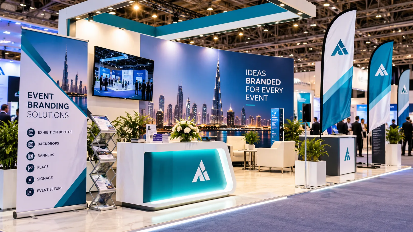 Types of exhibition stands showing different exhibition booth layouts